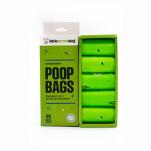 Load image into Gallery viewer, Compostable Dog Poop Bags by Little Green Dog Compostable Dog Poop Bag Little Green Dog - Earth Rated Poop Bags