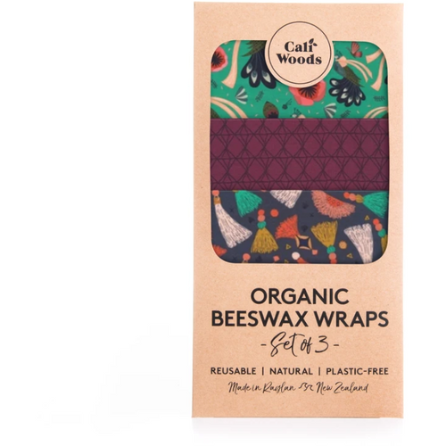 Reusable Organics Beeswax Wraps by Caliwoods