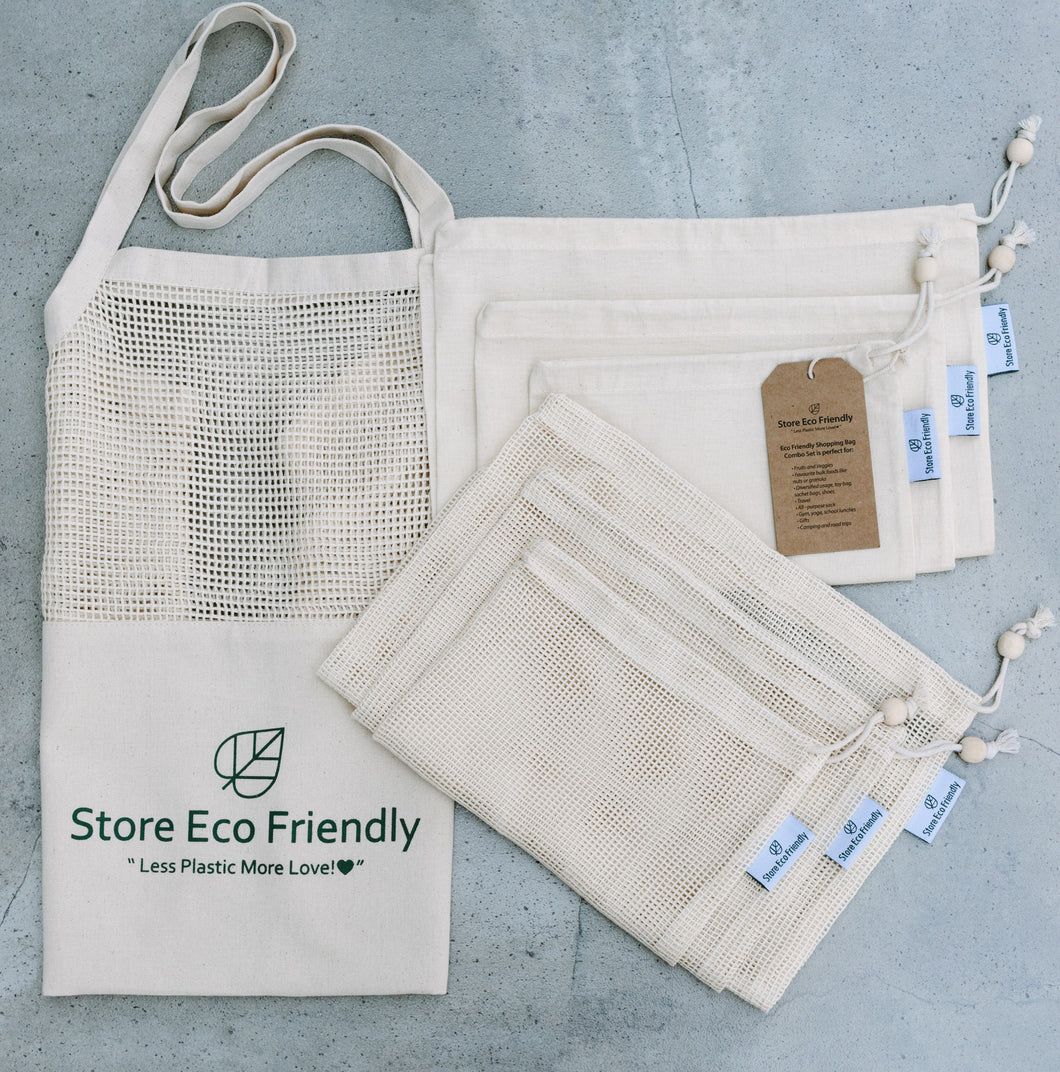 Organic Cotton Reusable Bags