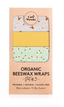 Load image into Gallery viewer, Reusable Organics Beeswax Wraps by Caliwoods