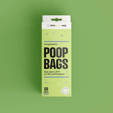 Load image into Gallery viewer, Compostable Dog Poop Bags by Little Green Dog Compostable Dog Poop Bag Little Green Dog 60 packs - Earth Rated Poop Bags