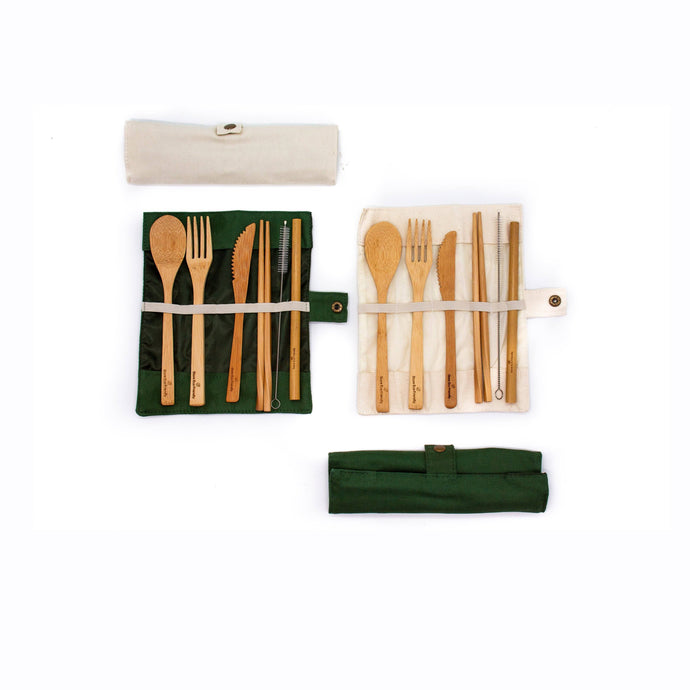 Eco Friendly Bamboo Cutlery Set Bamboo Vbatty  - Wooden Kitchen Utensils
